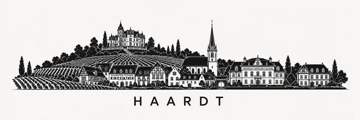 Skyline-Silhouette Neustadt-Haardt