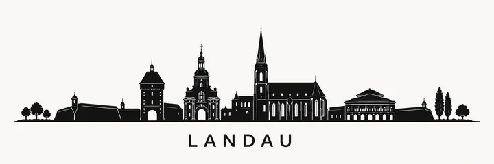 Skyline-Silhouette Landau in der Pfalz