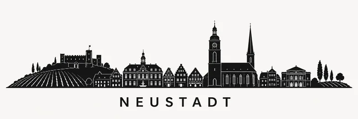 Skyline-Silhouette Neustadt an der Weinstraße